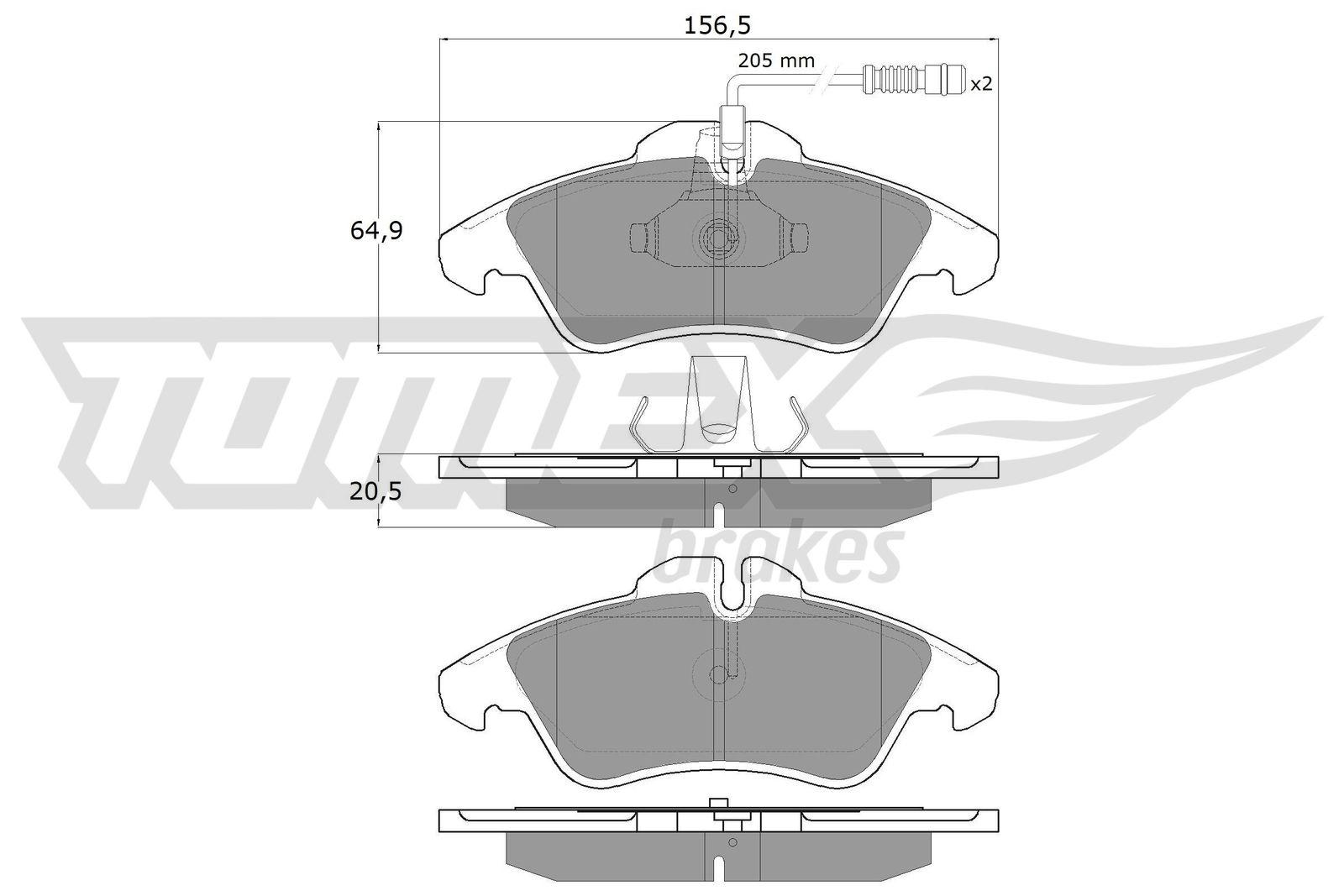 TOMEX Brakes TX 10-931 Sada...